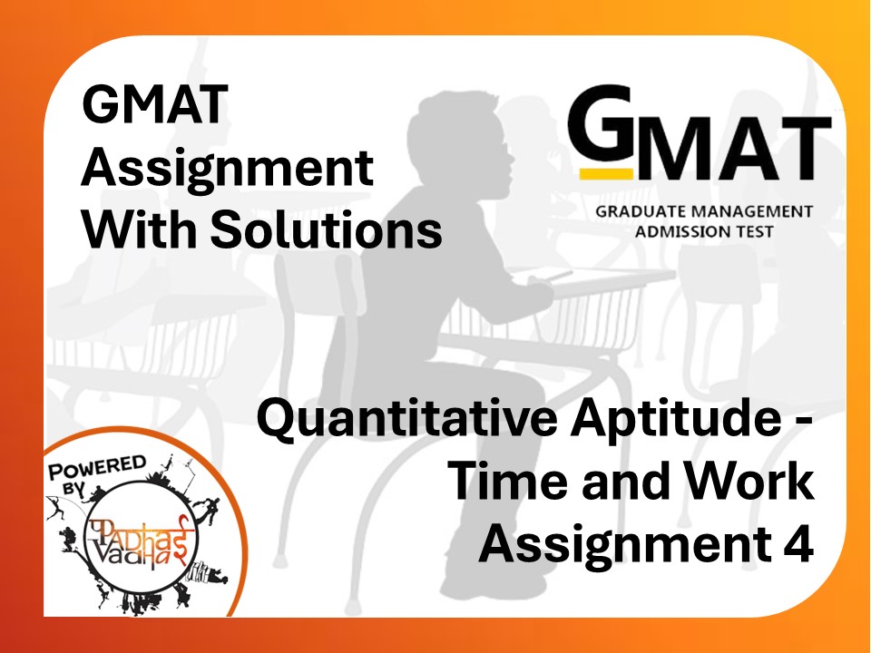GMAT Quantitative - Time and Work (4)